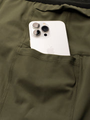 Men’s Performance Running Half Tights V1 Khaki