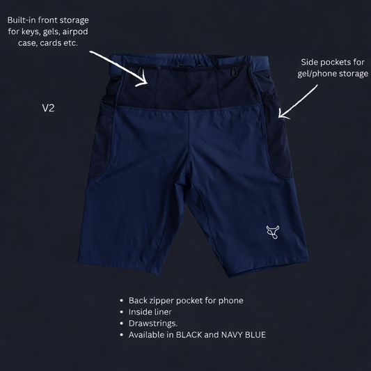 Performance Running Half Tights V2 Navy